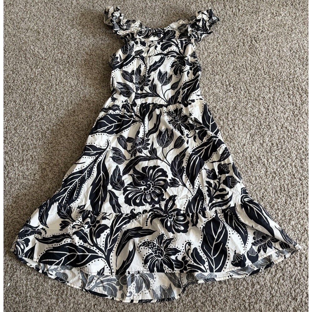Women's Floral Dress With Open Back, Size XS